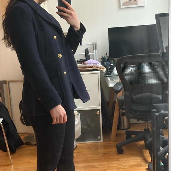 J. Crew Wool Blend Peacoat - Picture 4 of 6